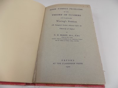 Lot 1208 - GODFREY HAROLD HARDY (Cambridge Mathematician)...