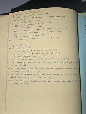 Lot 1208 - GODFREY HAROLD HARDY (Cambridge Mathematician)...