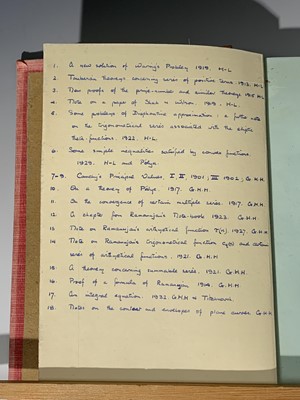 Lot 1208 - GODFREY HAROLD HARDY (Cambridge Mathematician)...