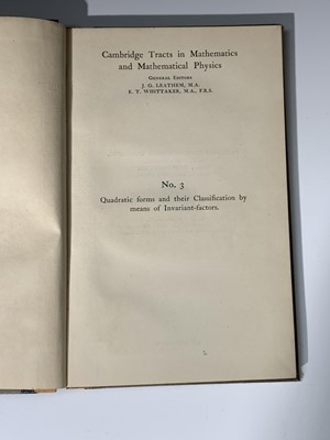 Lot 1208 - GODFREY HAROLD HARDY (Cambridge Mathematician)...