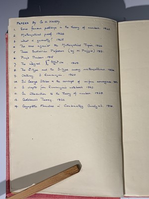 Lot 1208 - GODFREY HAROLD HARDY (Cambridge Mathematician)...