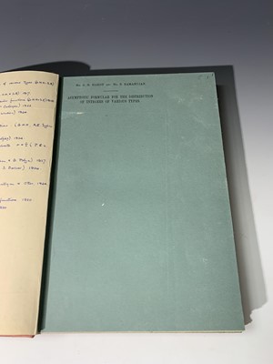 Lot 1208 - GODFREY HAROLD HARDY (Cambridge Mathematician)...
