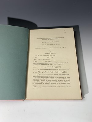 Lot 1208 - GODFREY HAROLD HARDY (Cambridge Mathematician)...