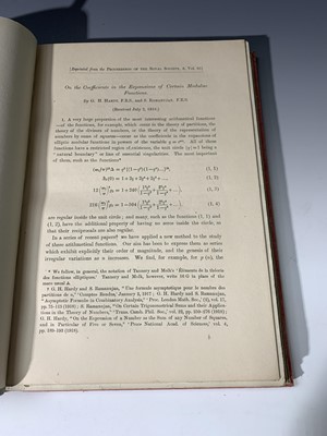 Lot 1208 - GODFREY HAROLD HARDY (Cambridge Mathematician)...