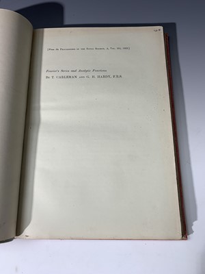 Lot 1208 - GODFREY HAROLD HARDY (Cambridge Mathematician)...