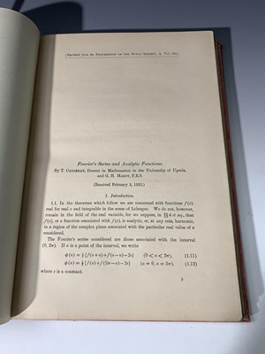 Lot 1208 - GODFREY HAROLD HARDY (Cambridge Mathematician)...