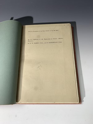Lot 1208 - GODFREY HAROLD HARDY (Cambridge Mathematician)...
