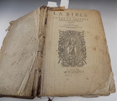 Lot 1211 - GENEVA BIBLE "La Bible qui est Toute la...