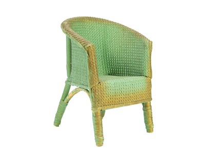 Lot 32 - A trademan's sample chair in the Lloyd Loom style.
