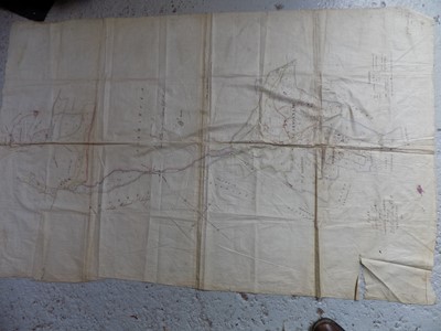Lot 1218 - CORNWALL ESTATE MAP 2 Good hand coloured pen &...
