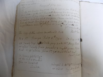 Lot 1220 - CORNISH MANUSCRIPT Foolscap account book,...