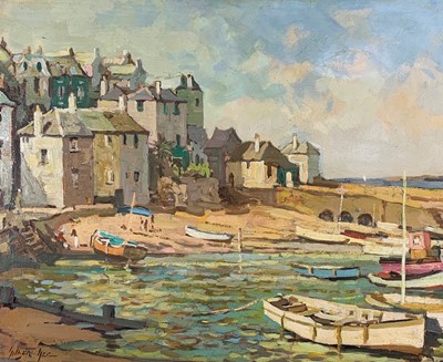 Lot 124 - Gilbert GEE (XX) Sunlit Beach St Ives Harbour...