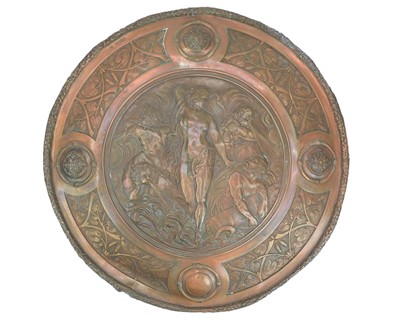 Lot 21 - A pair of Victorian electrotype copper plaques.