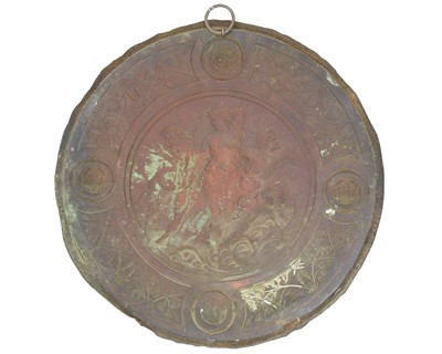 Lot 21 - A pair of Victorian electrotype copper plaques.