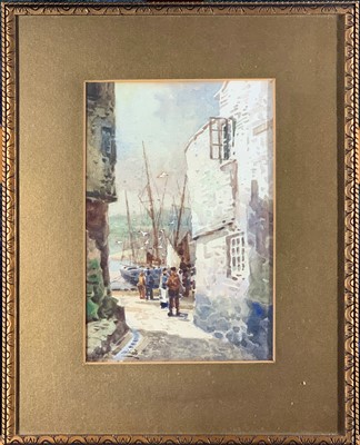 Lot 141 - Arthur WHITE (1865-1953) St Ives- A glimpse of...