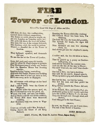 Lot 6 - Fire at the Tower of London