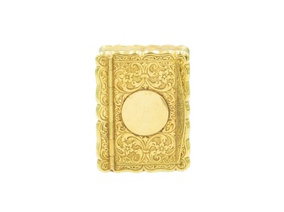 Lot 3 - A good 19th-century high-purity gold snuff box.