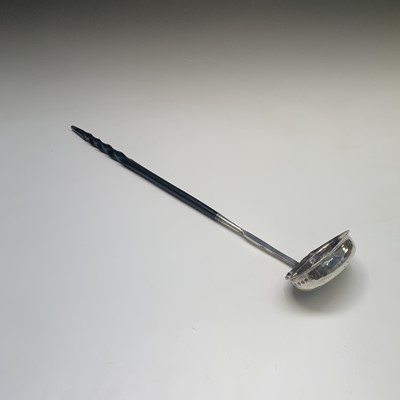 Lot 2004 - A George III silver punch ladle by Elizabeth...