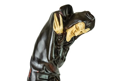 Lot 28 - After Jacques Louis Gautier, a painted plaster figure, Mephistopheles.