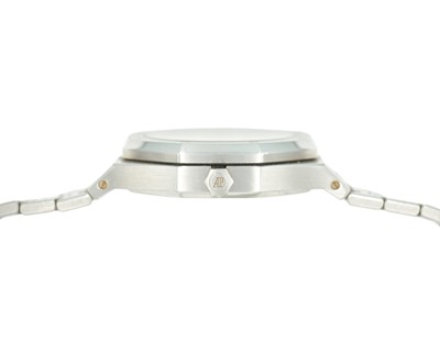 Lot 618 - AUDEMARS PIGUET - A Royal Oak Dual Time Power Reserve stainless steel gentleman's bracelet watch.