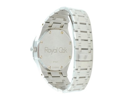 Lot 618 - AUDEMARS PIGUET - A Royal Oak Dual Time Power Reserve stainless steel gentleman's bracelet watch.