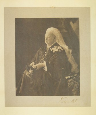 Lot 821 - A photographic print of Queen Victoria.