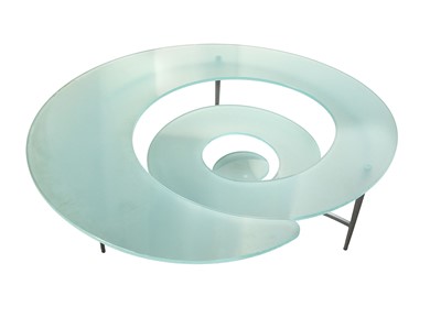 Lot 677 - A contemporary 'Nautilus' spiral coffee table.