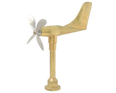 Lot 102 - A model 'N-162D' brass anemometer.