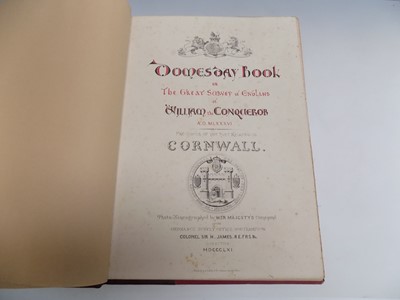 Lot 1277 - "Domesday Book...Cornwall." the 1861 edition.