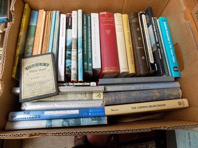 Lot 1287 - CORNISH BOOKS. Good Quality. TWO BOXES.