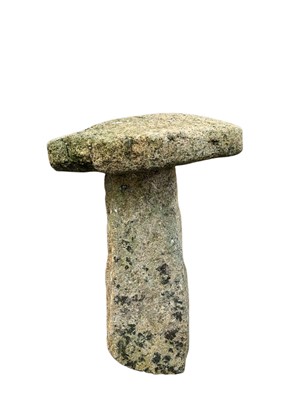 Lot 430 - A granite staddle stone 'mushroom'.