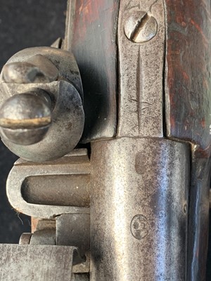 Lot 348 - A 19th century French Flintlock pistol, 13"...