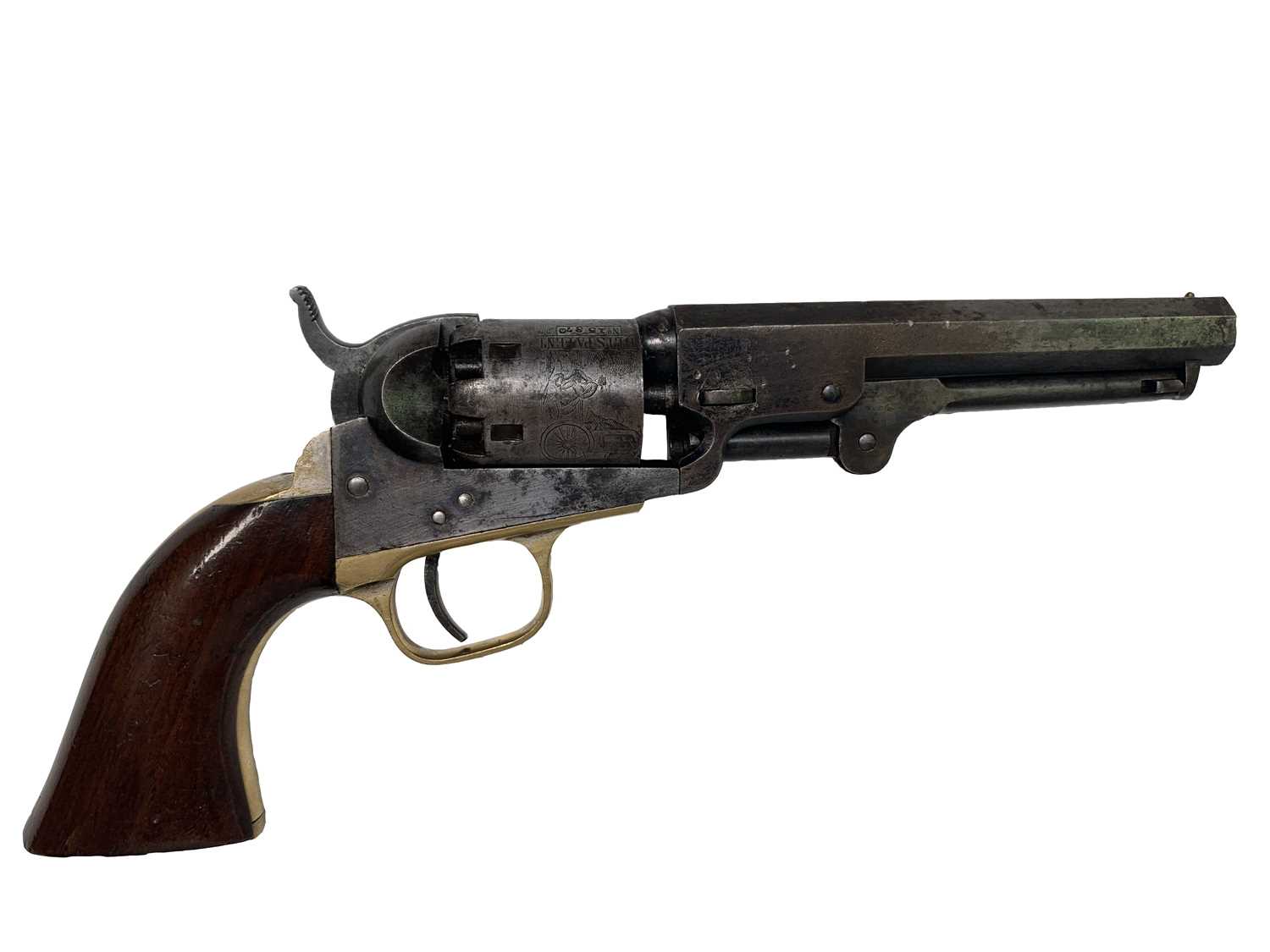 Lot 349 - A Colt percussion five-shot revolver, serial...