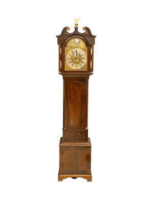 Lot 902 - A late George III mahogany longcase clock.