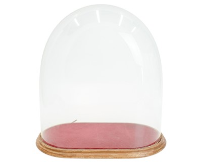 Lot 44 - A Victorian large glass dome, height 43cm.