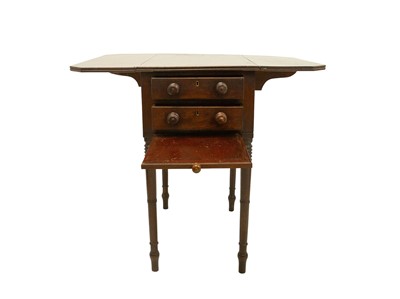 Lot 981 - An early Victorian mahogany work table.