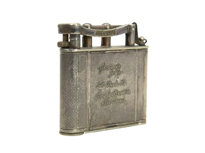 Lot 72 - An Art Deco Dunhill combination lighter and compact.