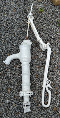 Lot 864 - A 19th century cast iron hand lever operated water pump.