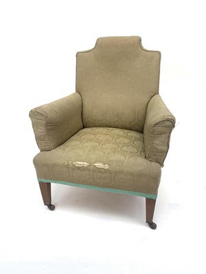 Lot 3212 - An Edwardian mahogany framed armchair, with...