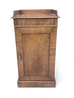 Lot 3082 - A Victorian mahogany bedside cupboard, with...