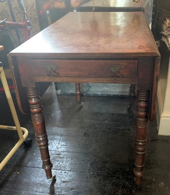 Lot 3037 - A Victorian mahogany Pembroke table fitted...
