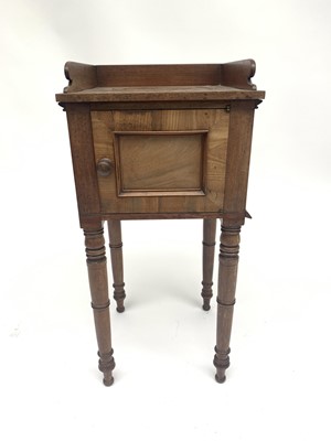 Lot 3098 - A Victorian mahogany bedside cupboard, with...