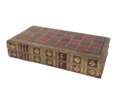 Lot 93 - A late 19th century leather bound folding...