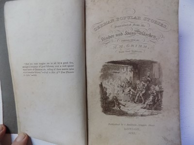 Lot 1309 - JOHN & WILLIAM GRIMM. "German Popular Stories...