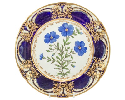 Lot 359 - A Chamberlains Worcester plate.