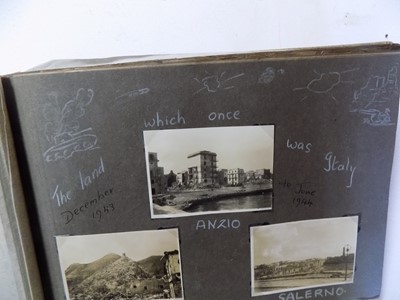 Lot 1322 - ITALIAN CAMPAIGN. Good photo album containing...