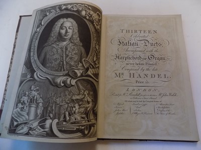 Lot 1330 - GEORGE FRIDERIC HANDEL. "Thirteen Celebrated...