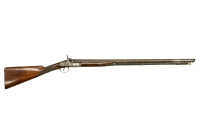 Lot 169 - A Benjamin Cogswell muzzle loading 12 bore hammer action percussion shotgun.