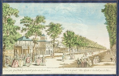Lot 826 - An early coloured print.