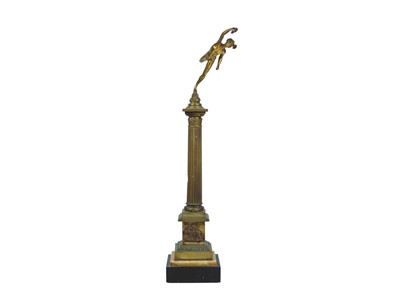 Lot 79 - A brass statue of the Roman god Mercury.